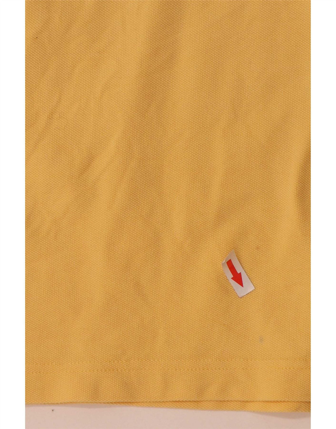 Tricou polo Asics pentru bărbați, bumbac galben mediu