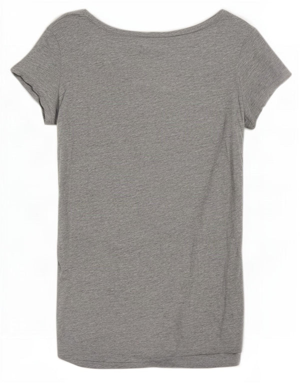 Tricou grafic Benetton Peanuts pentru femei Top UK 14 Medium Grey Flecked