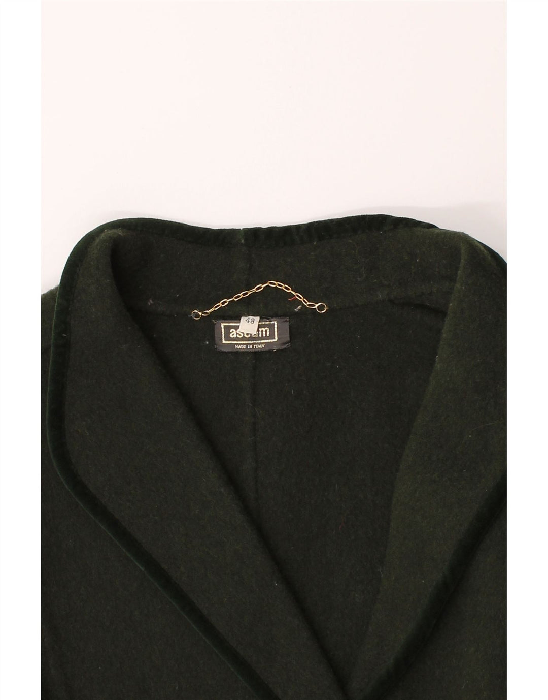 VINTAGE Womens Double Breasted Blazer Jacket IT 48 XL Green Vintage Vintage and Second-Hand Vintage from Messina Hembry 