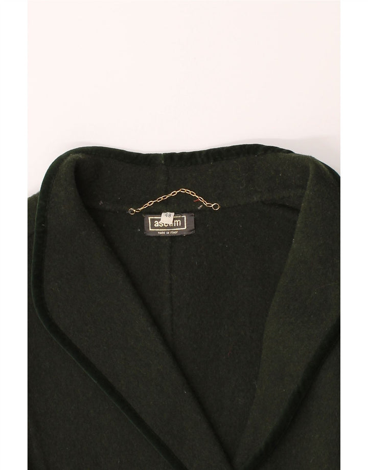 VINTAGE Womens Double Breasted Blazer Jacket IT 48 XL Green Vintage Vintage and Second-Hand Vintage from Messina Hembry 