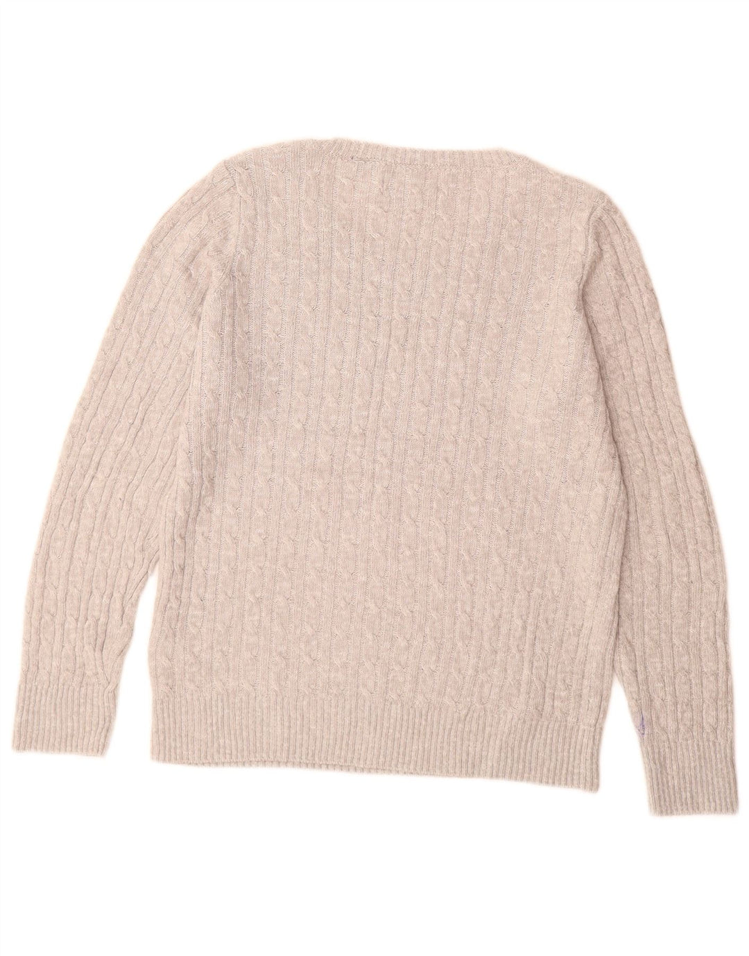 SUPERDRY Pulover cu gât de barcă pentru femei UK 14 mare, gri acrilic