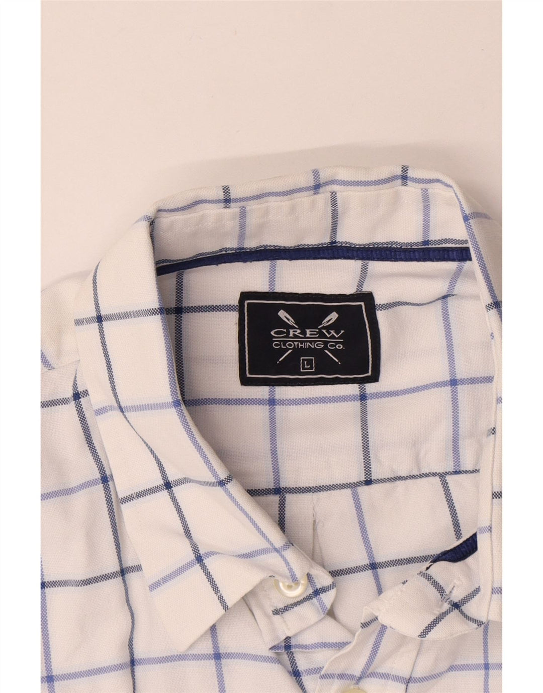 Crew Clothing Cămașă pentru bărbați, mare, alb, din bumbac