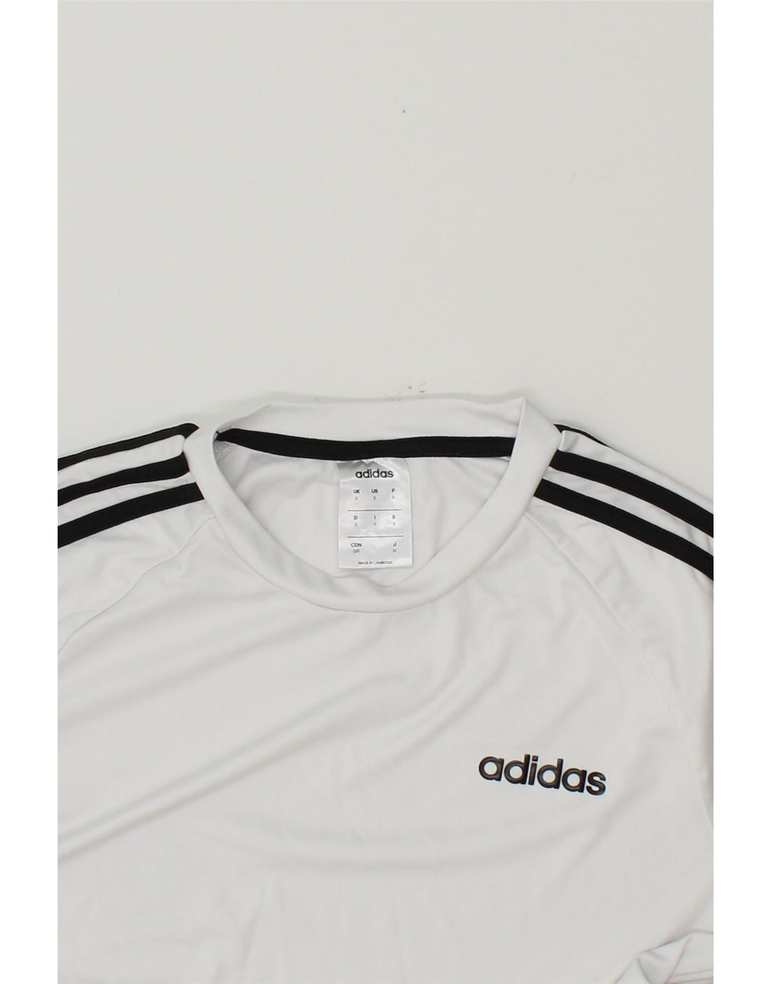 ADIDAS Mens Climalite T-Shirt Top Small White Polyester Vintage Adidas and Second-Hand Adidas from Messina Hembry 
