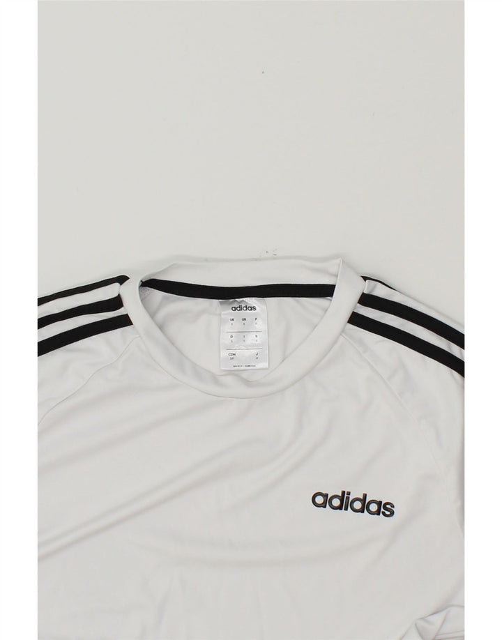 ADIDAS Mens Climalite T-Shirt Top Small White Polyester Vintage Adidas and Second-Hand Adidas from Messina Hembry 