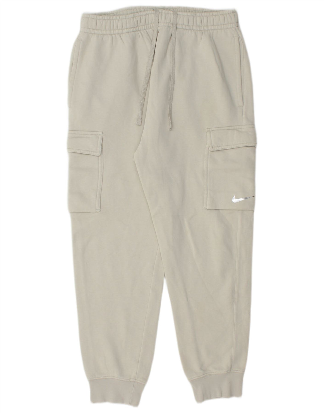 Pantaloni de trening Nike pentru bărbați, cu tăiere standard, pantaloni de jogging, bumbac alb mediu