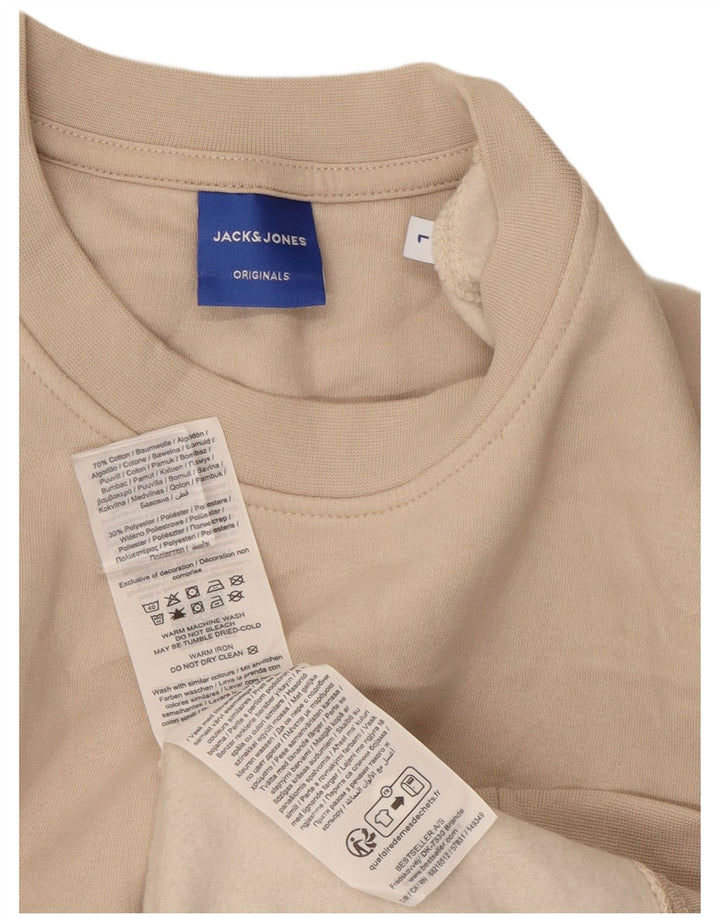 Pulover Jack & Jones pentru bărbați, mare, bej, bumbac
