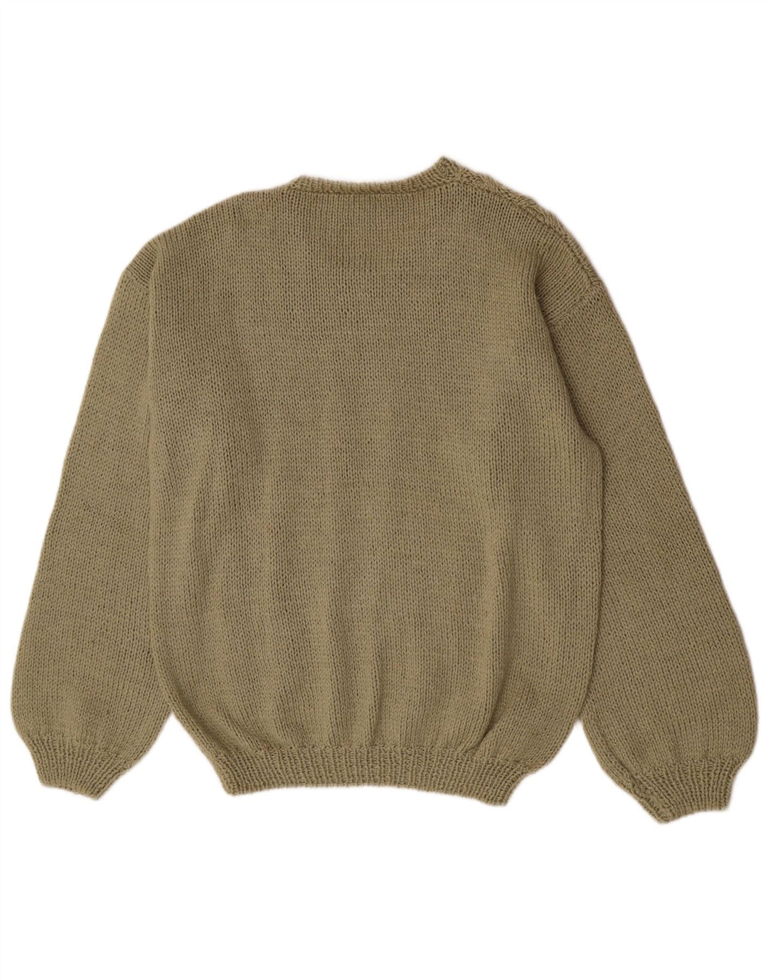 Pulover vintage pentru bărbați cu gâtul turnat, mare, verde