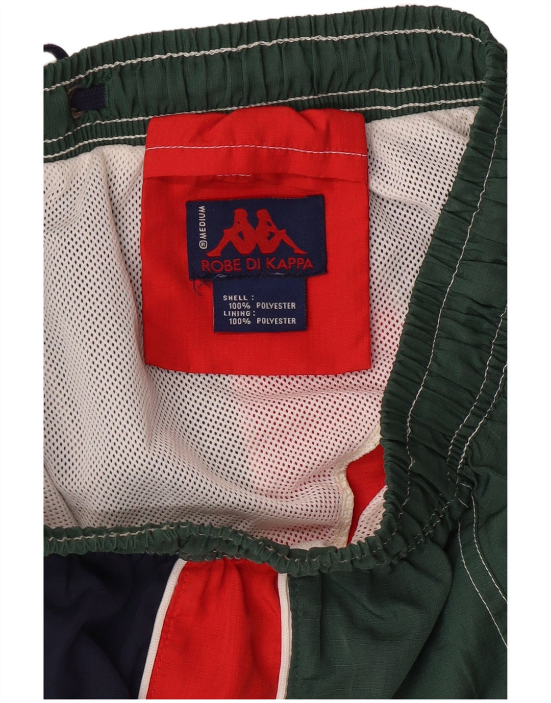 Pantaloni scurți de înot KAPPA pentru bărbați, verde mediu, poliester color bloc