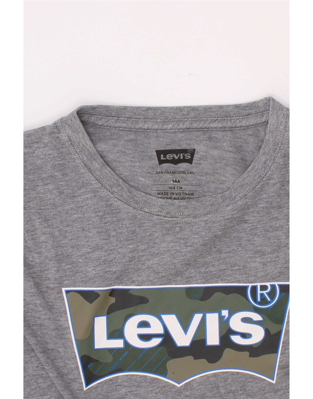 Tricou grafic pentru băieți Levi's Top 13-14 ani gri