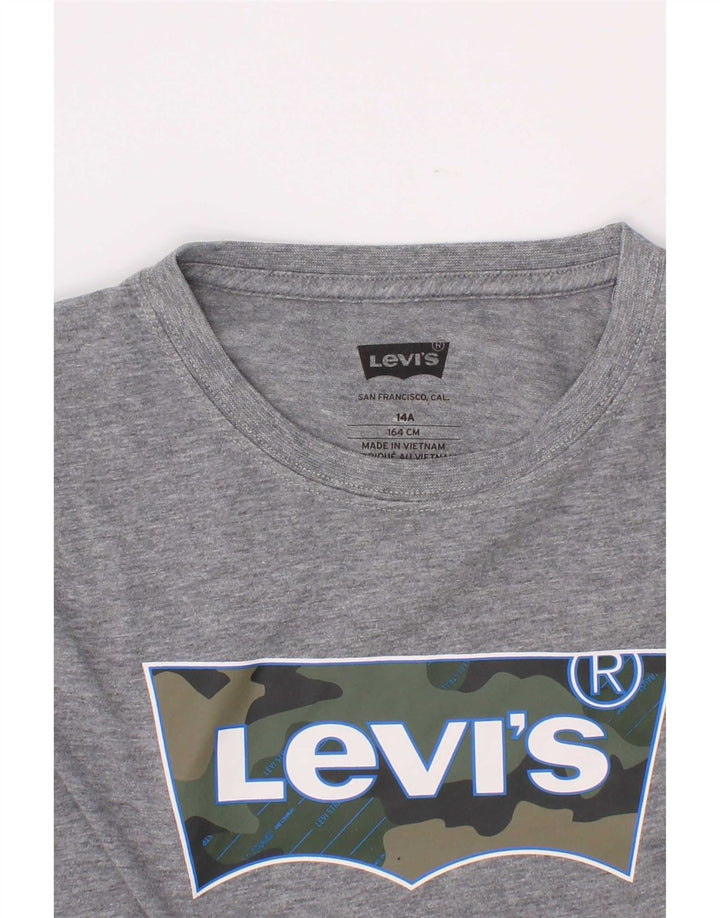 Tricou grafic pentru băieți Levi's Top 13-14 ani gri