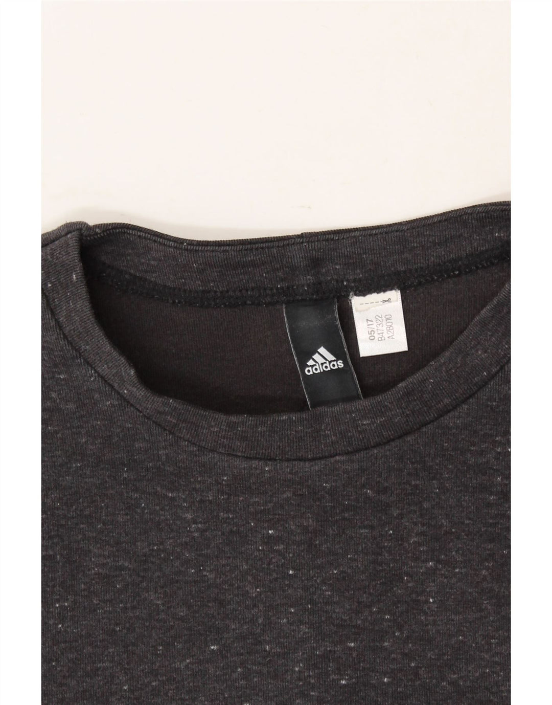ADIDAS Womens Sweatshirt Jumper UK 16 Medium Grey Vintage Adidas and Second-Hand Adidas from Messina Hembry 