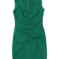 Rochie bodycon fără mâneci pentru femei Coast, cu fermoar complet, UK 12 Poliester verde mediu