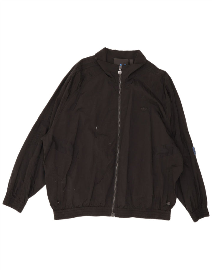 Jachetă de bombardier pentru bărbați Adidas UK 42 XL, neagră, poliamidă