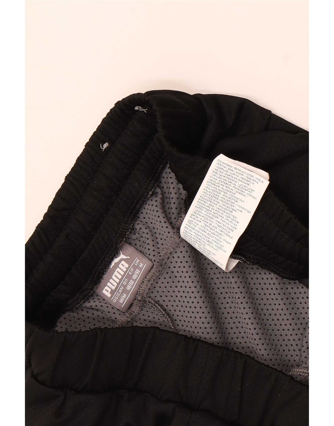 Pantaloni scurți sport Puma pentru bărbați, poliester mediu negru
