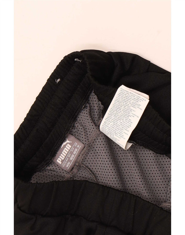Pantaloni scurți sport Puma pentru bărbați, poliester mediu negru