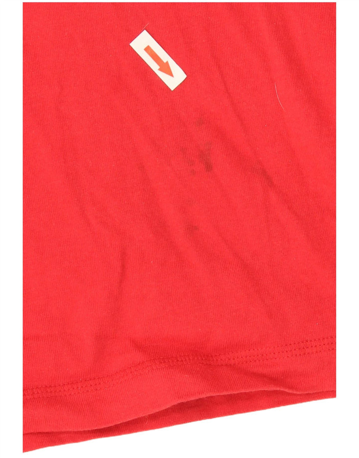 Top pentru bărbați Champion cu mânecă lungă 2XL, bumbac roșu