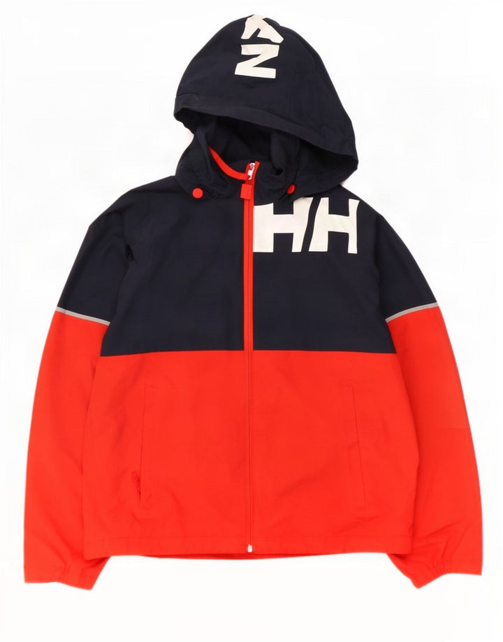 Jachetă de ploaie cu grafică Helly Hansen pentru băieți, 13-14 ani, albastru bleumarin
