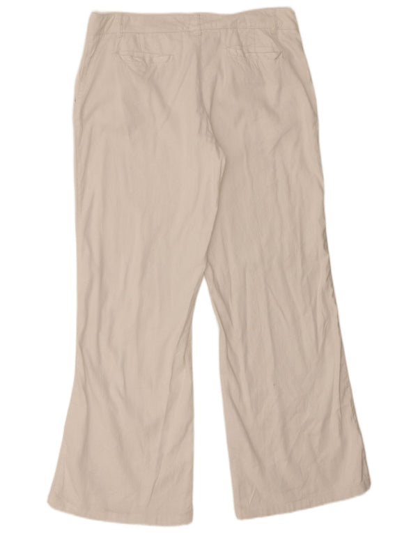 Pantaloni chino bootcut pentru femei Marlboro Classics EU 44 XL W34 L31 White Flax
