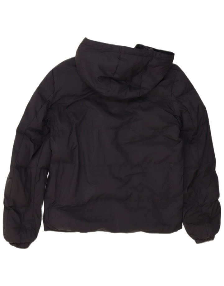 Jachetă căptușită cu glugă pentru bărbați CALVIN KLEIN JEANS UK 34 XS Poliester negru