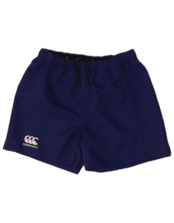 Pantaloni scurți sport Canterbury pentru băieți 13-14 ani, poliester bleumarin