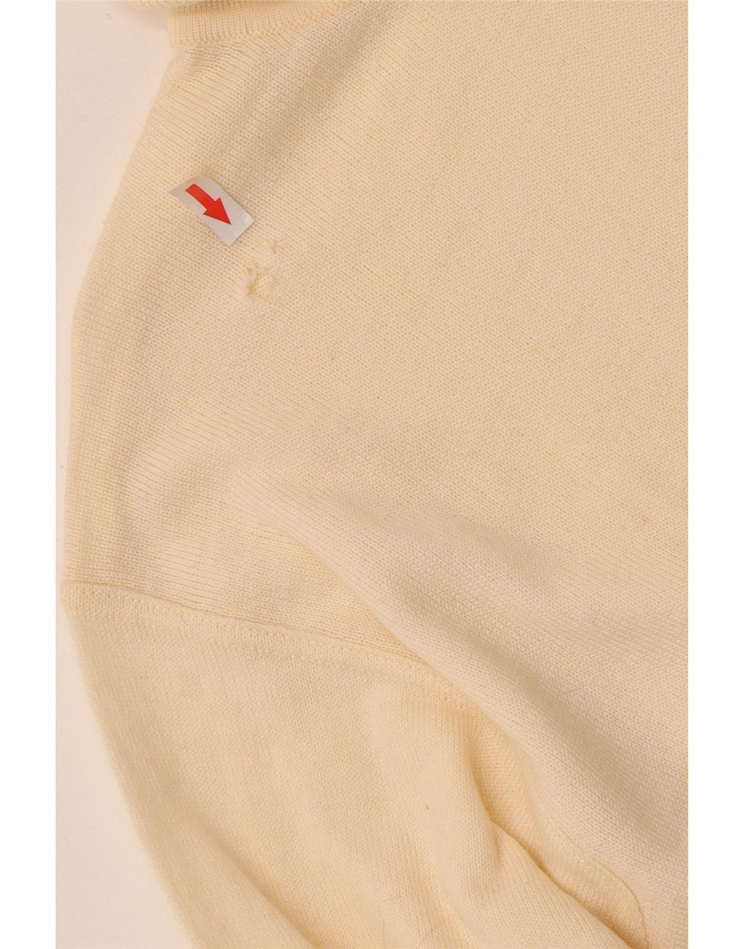 Pulover vintage pentru bărbați cu gât rulat IT 48 Medium poliacrilic alb