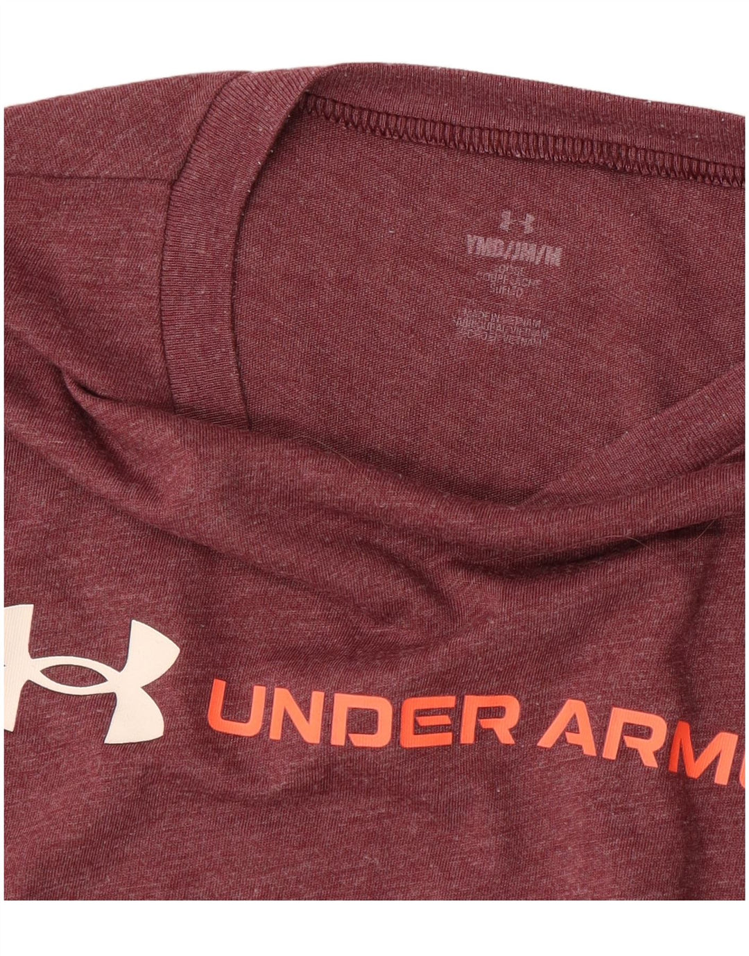 Tricou grafic pentru băieți UNDER ARMOUR Top 9-10 ani Medium Burgundy