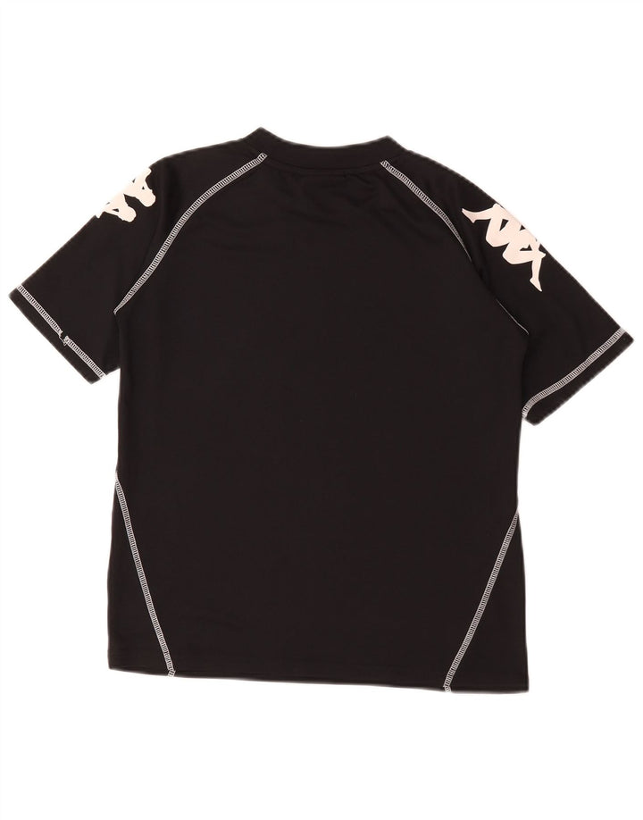 Tricou grafic pentru băieți Kappa Top 11-12 ani Poliester negru