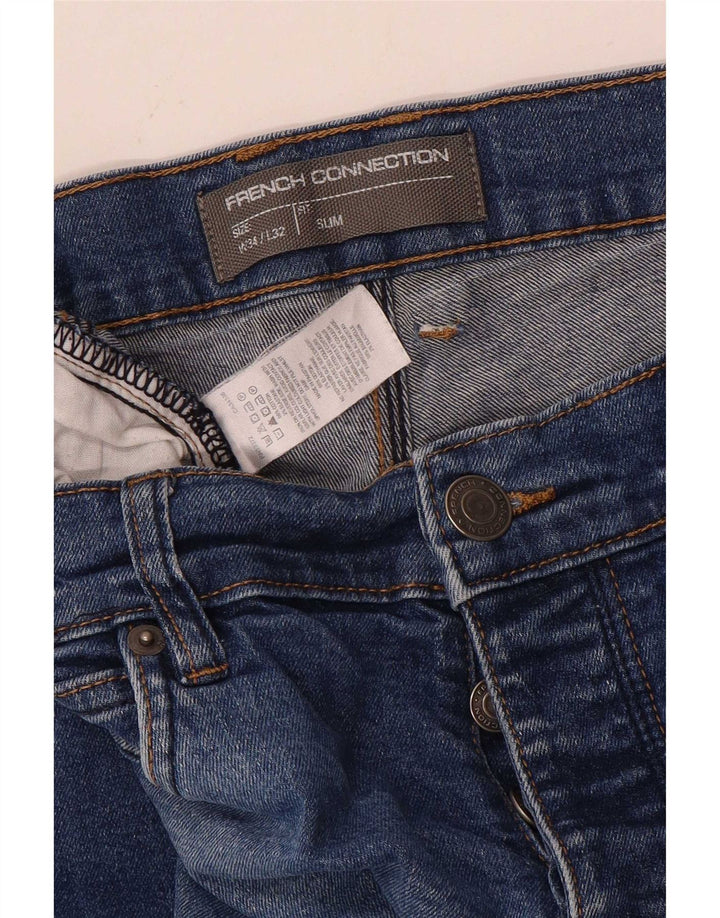 Blugi slim pentru bărbați French Connection L34 L32 Bumbac albastru