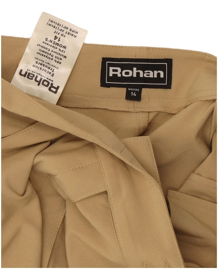 Pantaloni casual drepti Rohan pentru femei UK 14 Medium W30 L29 Bej Poliester