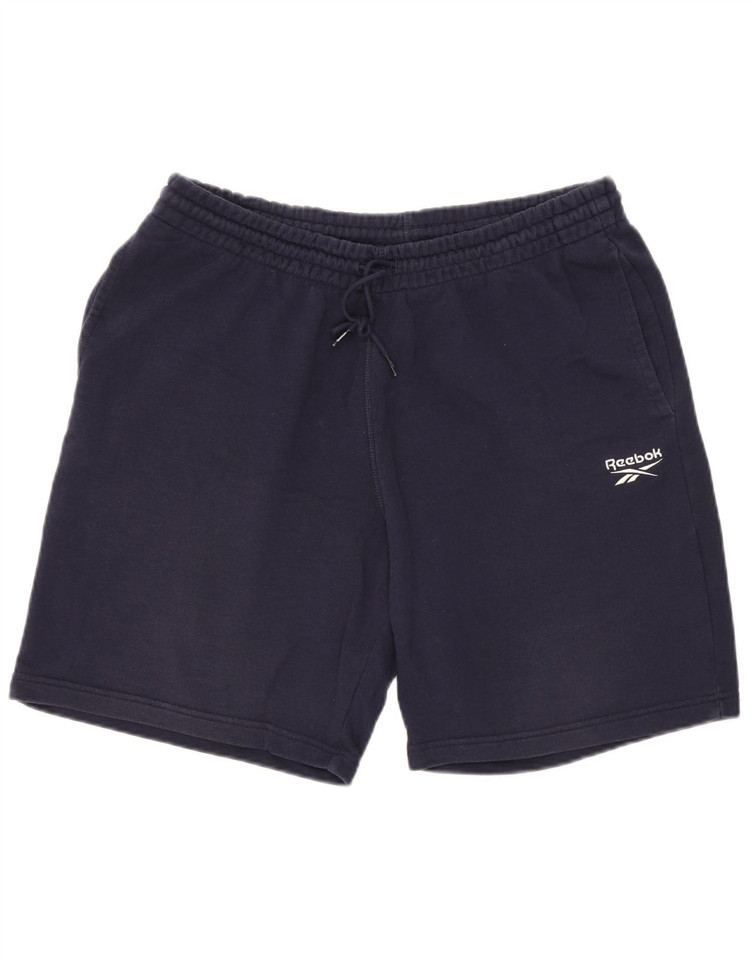 REEBOK Mens Sport Shorts XL  Navy Blue Cotton
