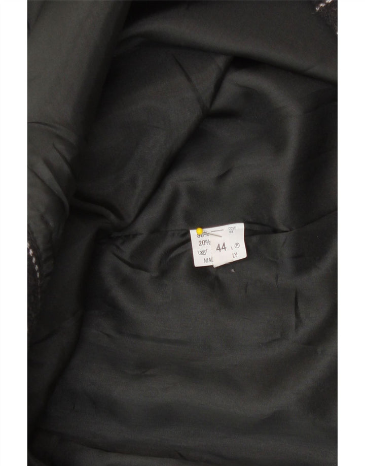 Fusta Mini Wrap Vintage Femei IT 44 Medium W28 Gri Viscoza cu dungi