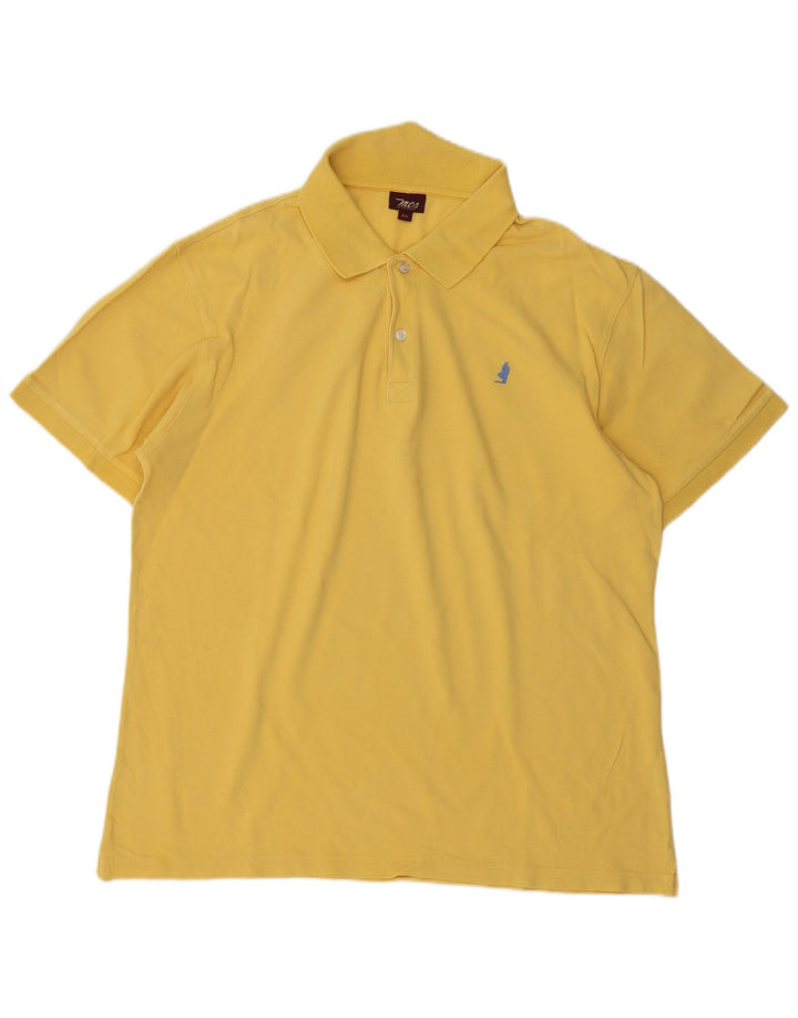 Tricou polo Marlboro Classics pentru bărbați, bumbac galben 2XL
