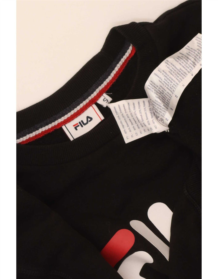 Hanorac cu grafică pentru bărbați Fila Jumper Mic Negru Bumbac