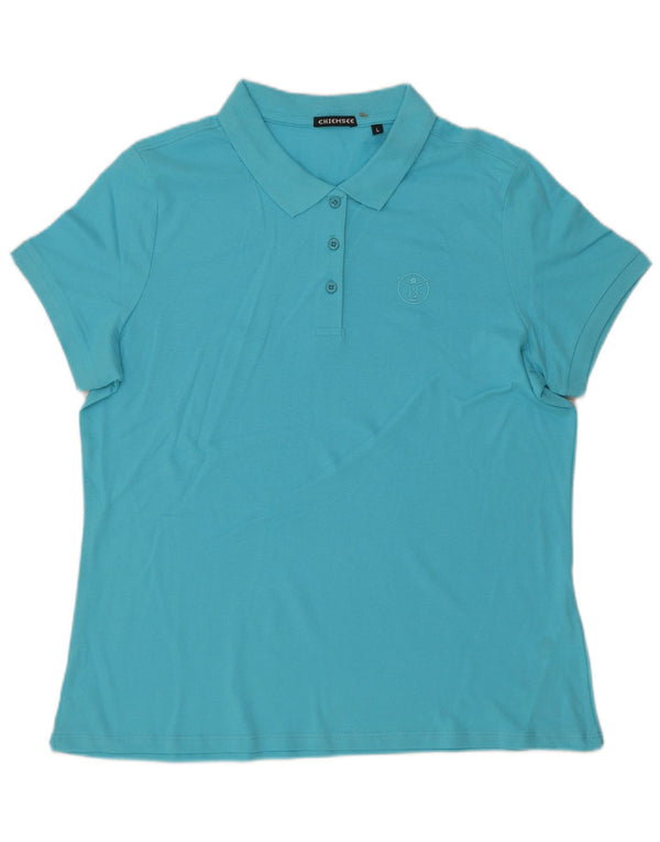 Tricou polo Chiemsee pentru femei UK 16, mare, albastru, bumbac
