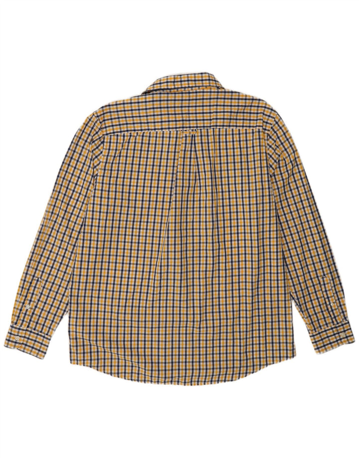 Chaps Cămașă pentru bărbați XL Bumbac vichy galben