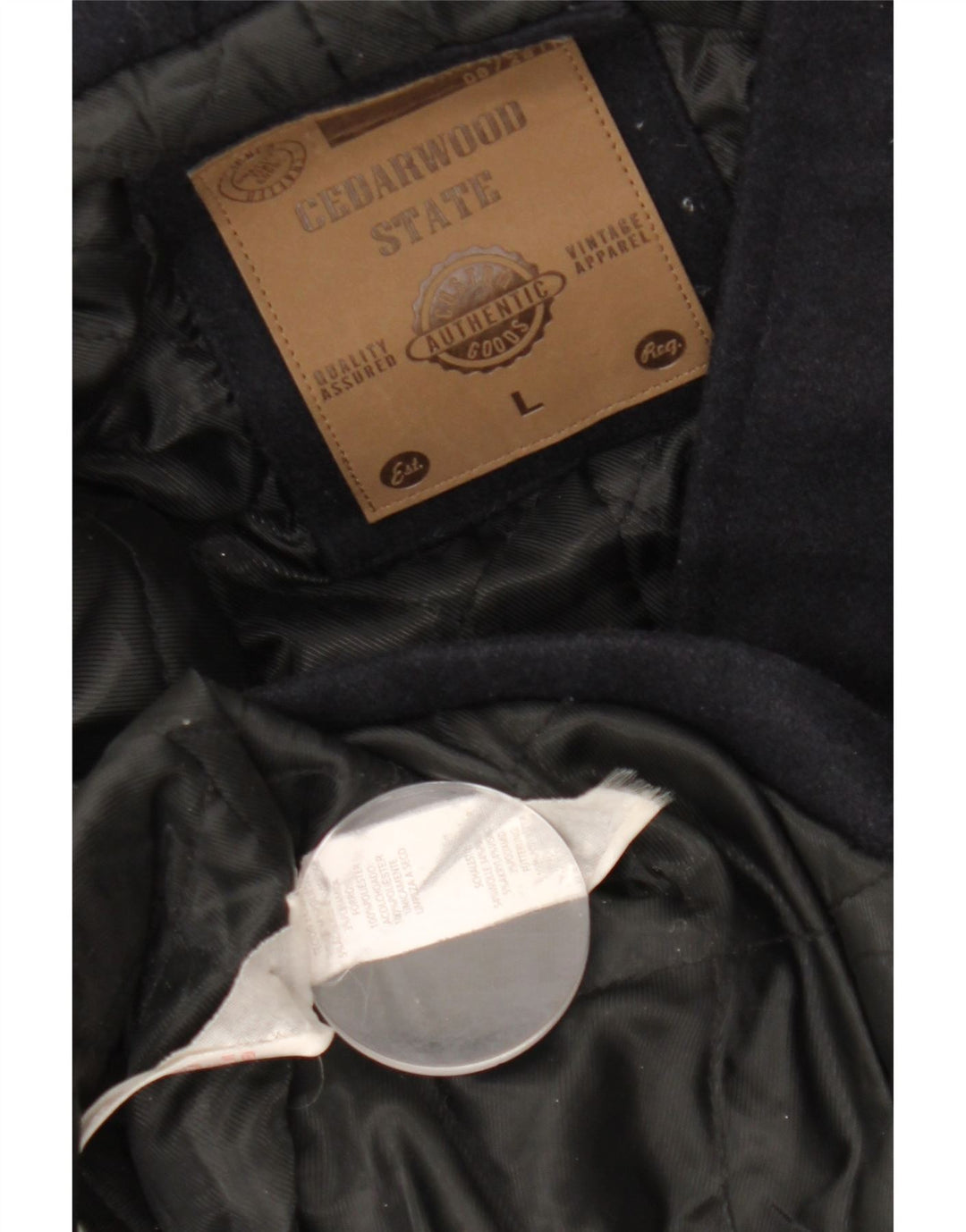 Palton cu glugă pentru bărbați CEDARWOOD STATE UK 40 Poliester mare, albastru bleumarin