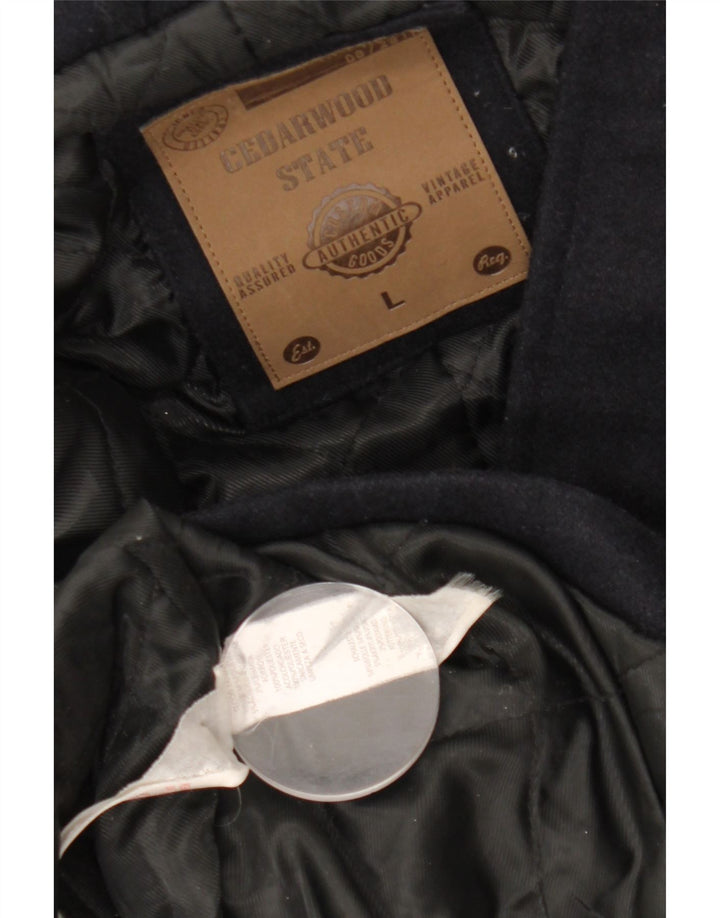 Palton cu glugă pentru bărbați CEDARWOOD STATE UK 40 Poliester mare, albastru bleumarin