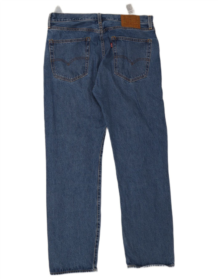 Blugi drepti pentru bărbați Levi's 551 W33 L32 Bumbac albastru