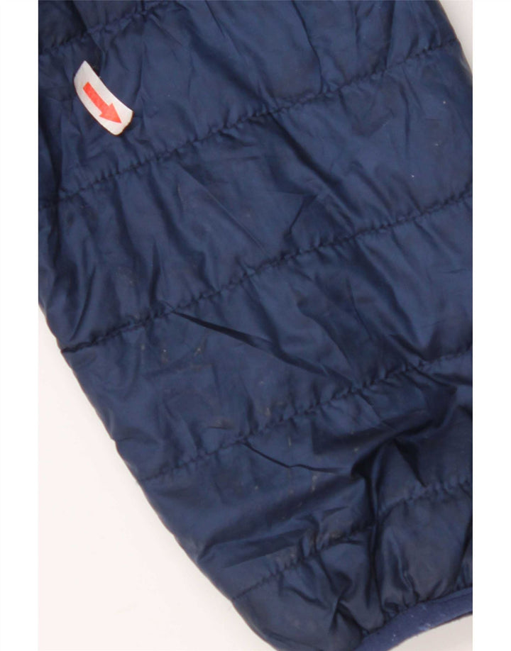 Jachetă căptușită cu glugă Umbro pentru bărbați UK 40 mare, albastru bleumarin, poliester