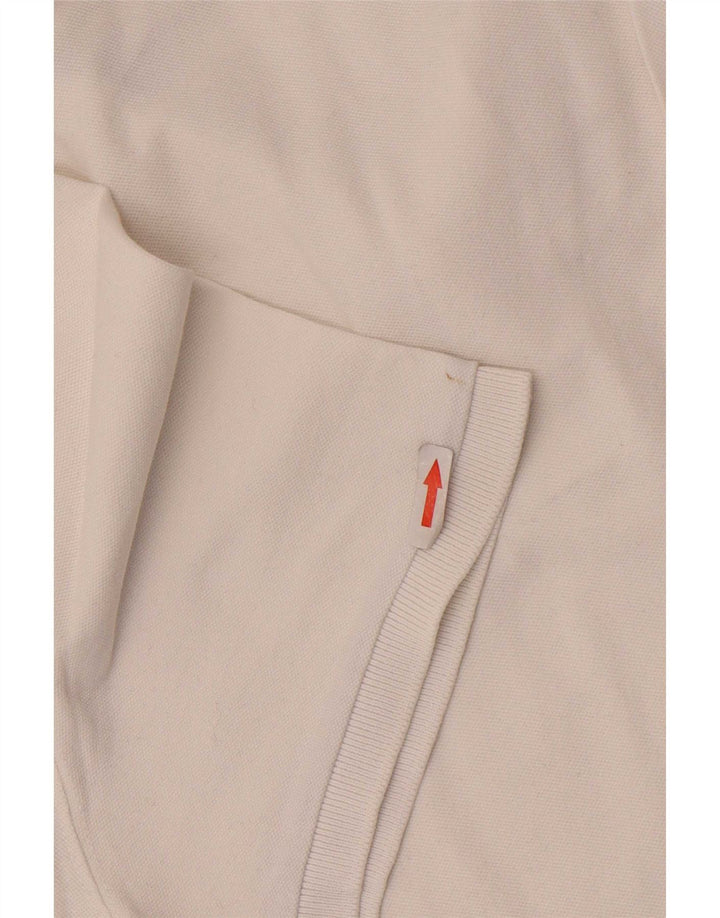 Cămașă polo Fred Mello pentru bărbați, bumbac alb 2XL