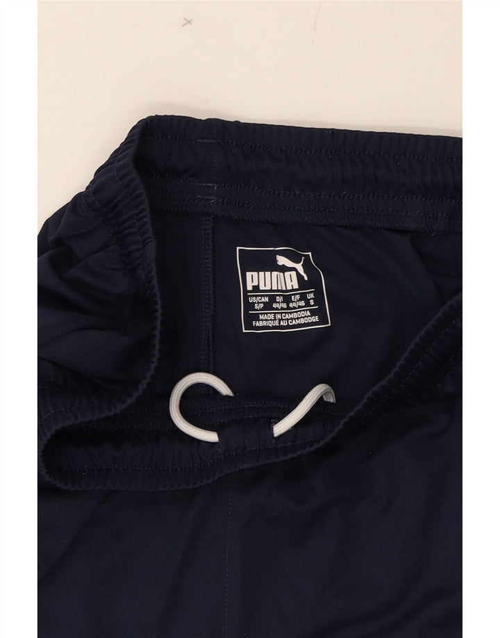PUMA Mens Sport Shorts Small  Navy Blue Polyester Vintage Puma and Second-Hand Puma from Messina Hembry 