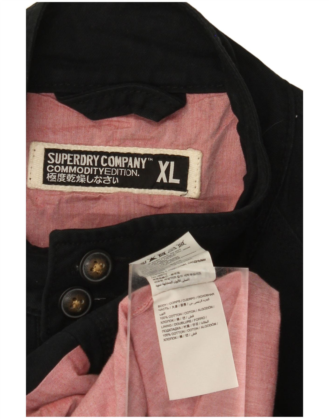 SUPERDRY Jachetă Bomber pentru bărbați UK 42 XL Bumbac bleumarin