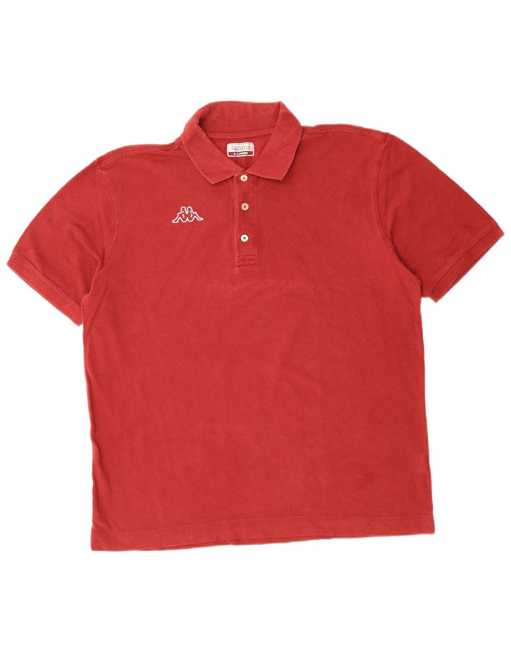 Cămașă polo pentru bărbați KAPPA XL bumbac roșu