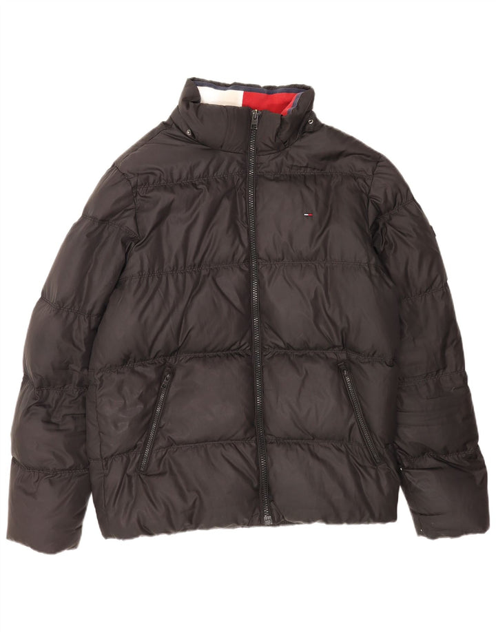 Jachetă căptușită pentru bărbați Tommy Hilfiger UK 42 XL Poliester negru