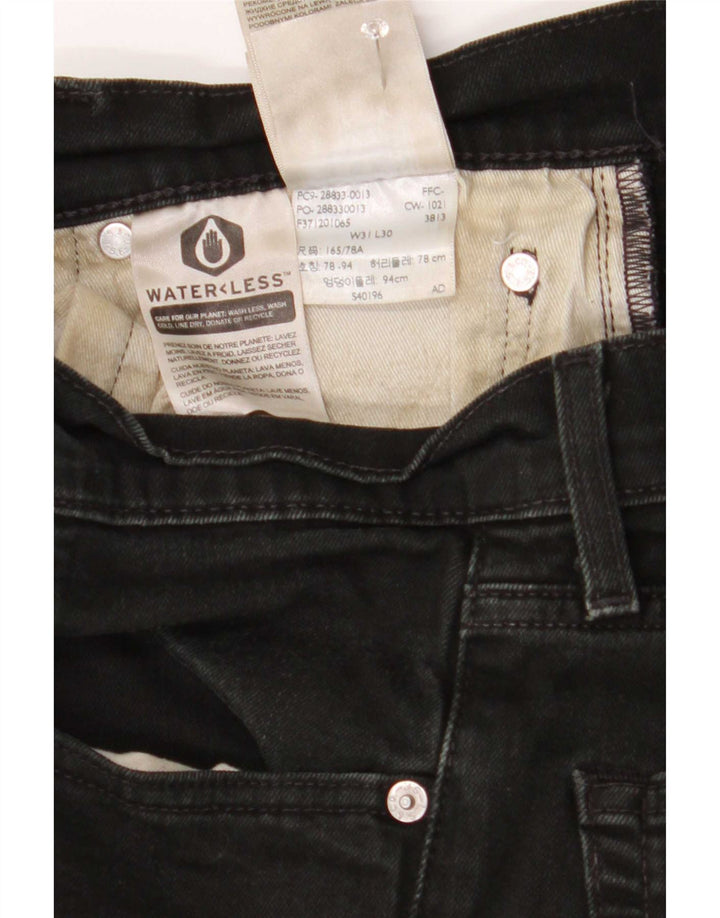 Blugi slim pentru bărbați Levi's W31 L30 bumbac negru