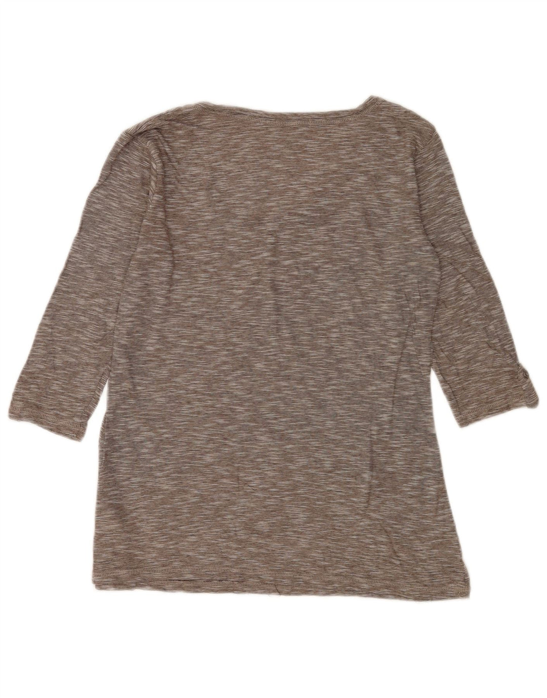 Marks & Spencer pentru femei de top cu mâneci 3/4 UK 12 mediu gri bumbac cu pete