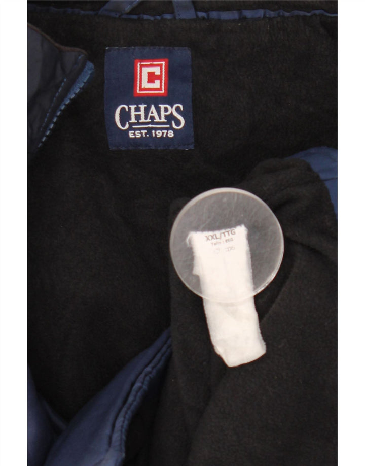 Jachetă de vânt pentru bărbați Chaps UK 44 2XL Albastru bleumarin Colorblock