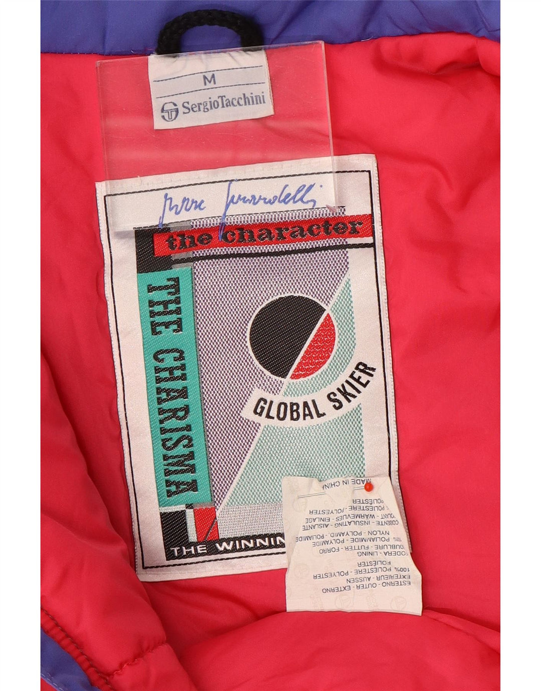 Jachetă de schi pentru bărbați Sergio Tacchini UK 38 Medium Blue Colorblock Poliester