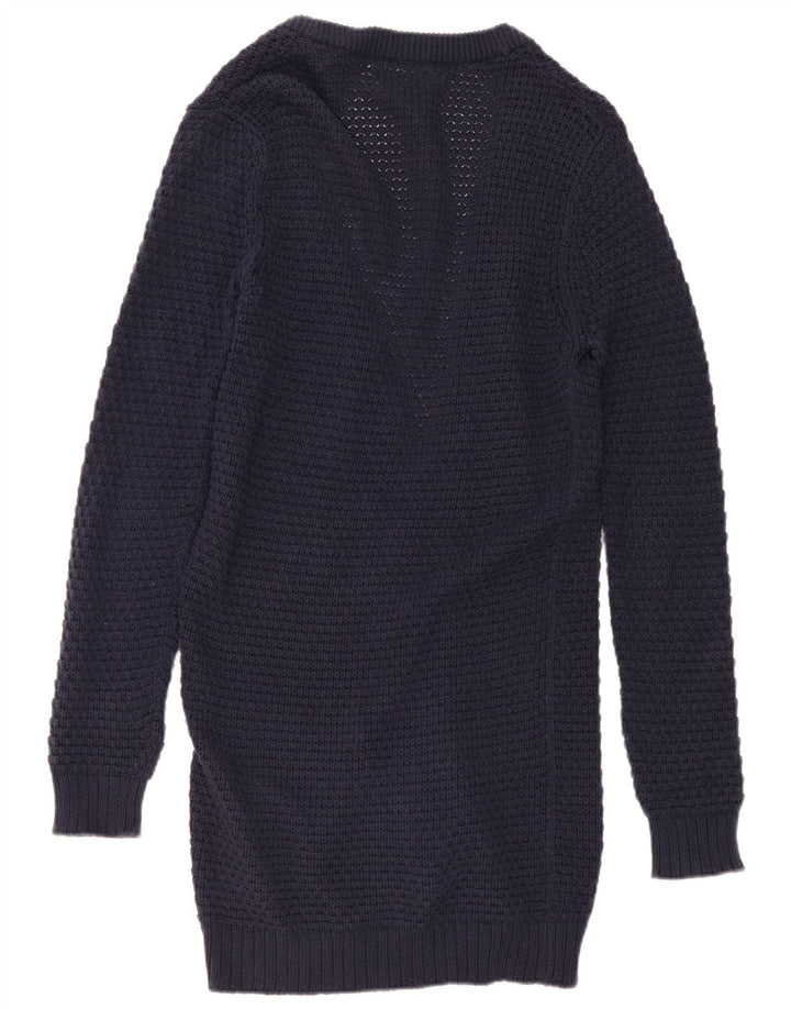 Pulover cardigan deschis pentru bărbați ZARA, bumbac mediu albastru bleumarin
