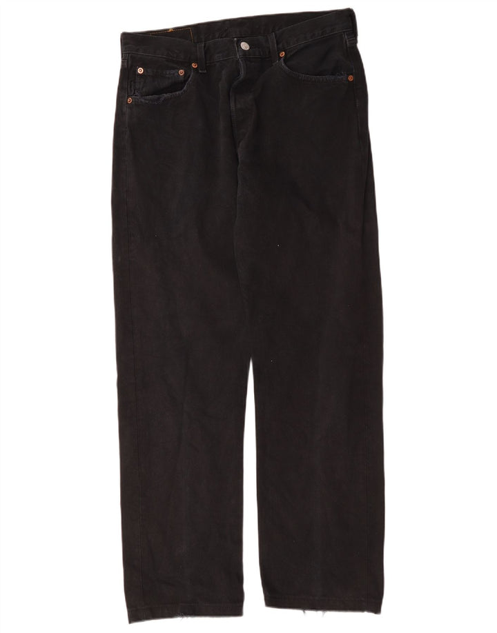 Levi's Womens 501 W32 L29 Bumbac negru